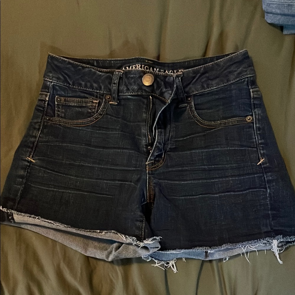 American Eagle Outfitters Women's Dark Denim Shorts